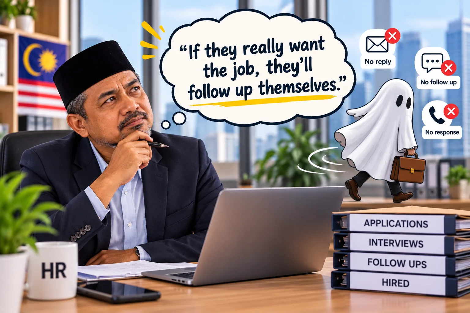 HR Myth #14: " If they really want the job , they'll follow up themselves."